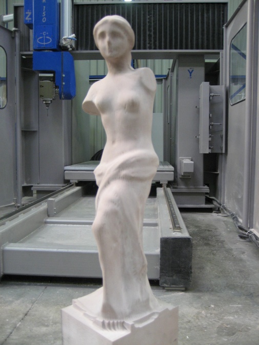 Statue Reproduction by 5 axes machining