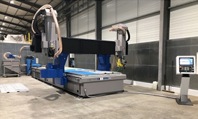CNC cutting and milling machine, independent double-head machining